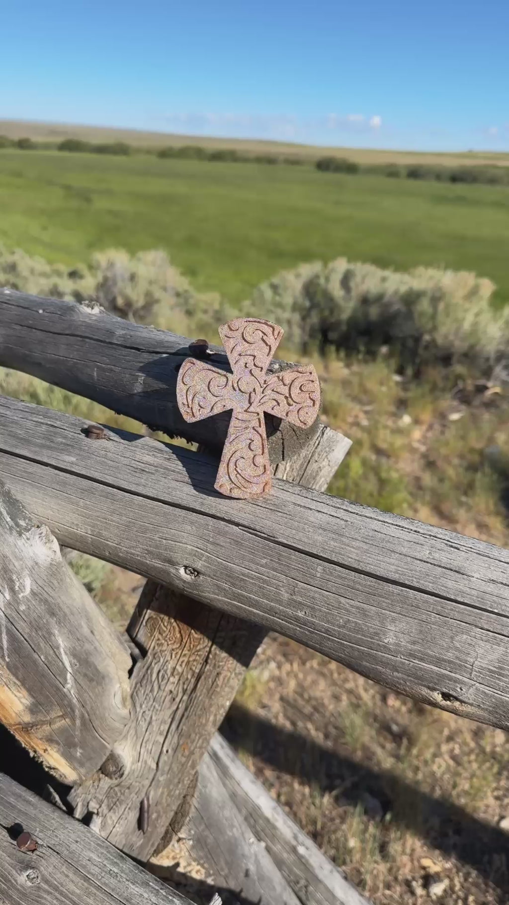 Tooled Cross- 1000 wishes scented